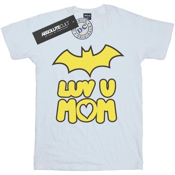 textil Niño Camisetas manga corta Dc Comics Batgirl Luv You Mom Blanco