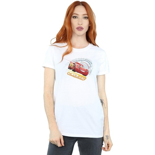 textil Mujer Camisetas manga larga Disney Cars Lightning McQueen Blanco