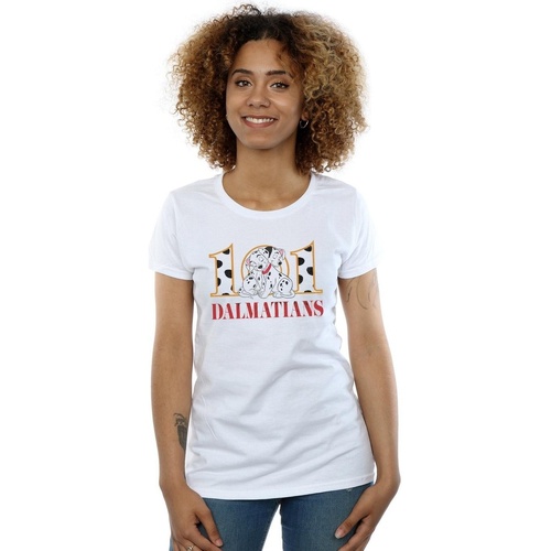 textil Mujer Camisetas manga larga Disney 101 Dalmatians Puppy Hug Blanco