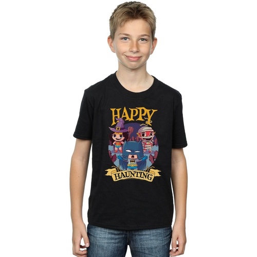 textil Niño Tops y Camisetas Dc Comics Super Friends Happy Haunting Negro