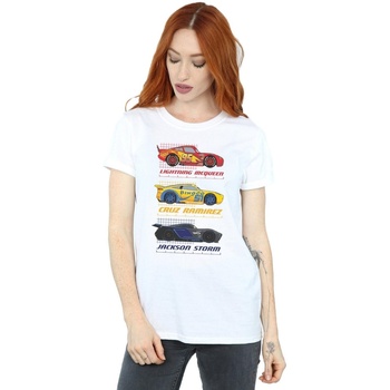 textil Mujer Camisetas manga larga Disney Cars Racer Profile Blanco