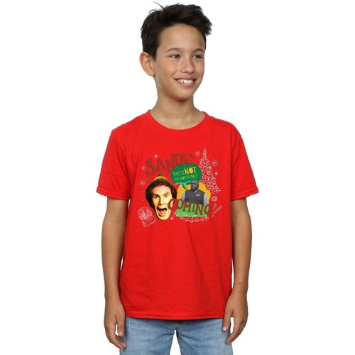 textil Niño Camisetas manga corta Elf North Pole Rojo