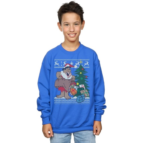 textil Niño Sudaderas The Flintstones Christmas Fair Isle Azul