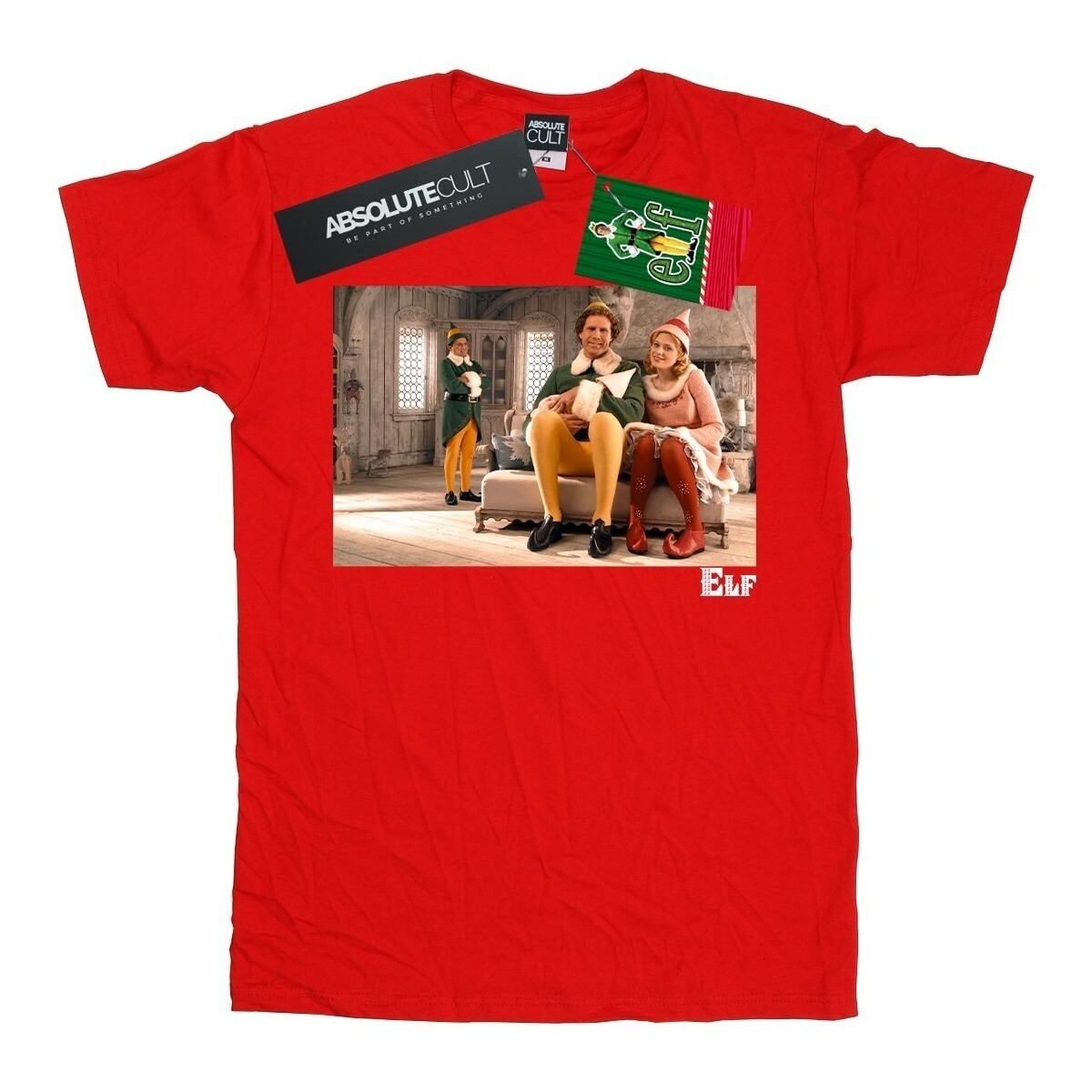 textil Niño Camisetas manga corta Elf Family Rojo