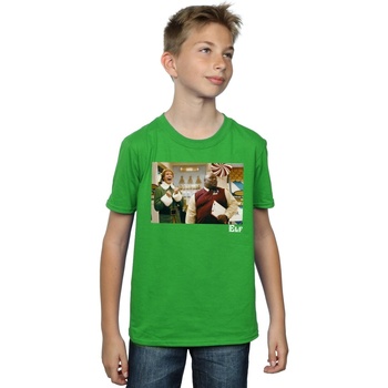 textil Niño Camisetas manga corta Elf Christmas Store Cheer Verde
