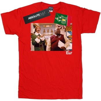 textil Niño Camisetas manga corta Elf Christmas Store Cheer Rojo