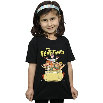 textil Niña Camisetas manga larga The Flintstones The The Ride Negro
