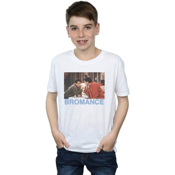 textil Niño Camisetas manga corta Friends Joey And Ross Bromance Blanco