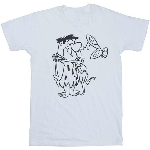 textil Niña Camisetas manga larga The Flintstones BI18273 Blanco