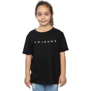 textil Niña Camisetas manga larga Friends Text Logo Negro