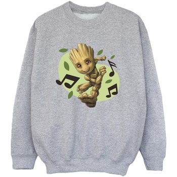 textil Niño Sudaderas Marvel Guardians Of The Galaxy Groot Musical Notes Gris