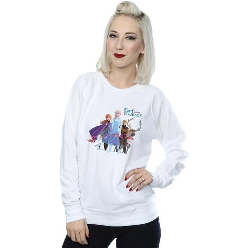 textil Mujer Sudaderas Disney Frozen 2 Lead With Courage Blanco