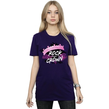 textil Mujer Camisetas manga larga Disney The Descendants Rock That Crown Violeta