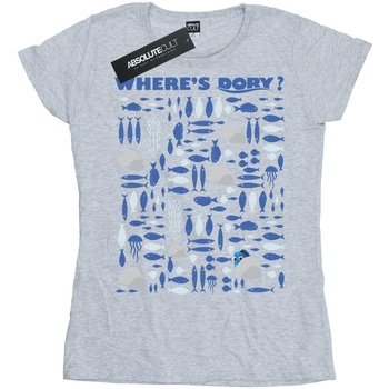 textil Mujer Camisetas manga larga Disney Finding Dory Where's Dory Gris