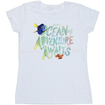 textil Mujer Camisetas manga larga Disney Finding Dory Ocean Of Adventure Blanco