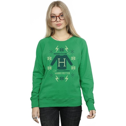 textil Mujer Sudaderas Harry Potter Christmas Knit Verde