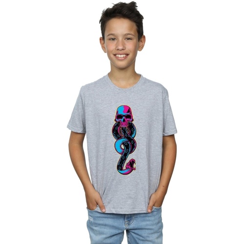 textil Niño Camisetas manga corta Harry Potter Neon Dark Mark Gris