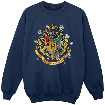 textil Niño Sudaderas Harry Potter Christmas Crest Azul