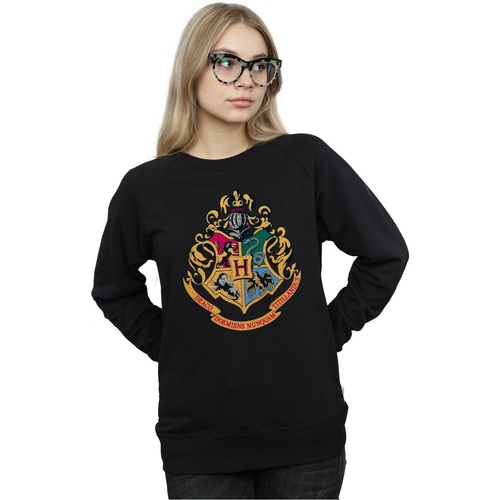 textil Mujer Sudaderas Harry Potter Hogwarts Crest Gold Ink Negro