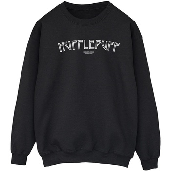 textil Mujer Sudaderas Harry Potter Hufflepuff Logo Negro