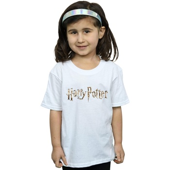 textil Niña Camisetas manga larga Harry Potter Full Colour Logo Blanco