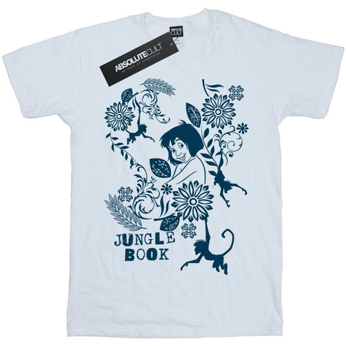 textil Niño Camisetas manga corta Disney The Jugle Book Mowgli Tale Blanco