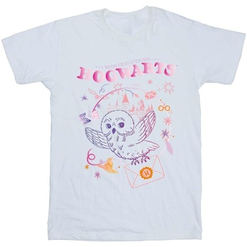 textil Niña Camisetas manga larga Harry Potter Owl Letter Blanco