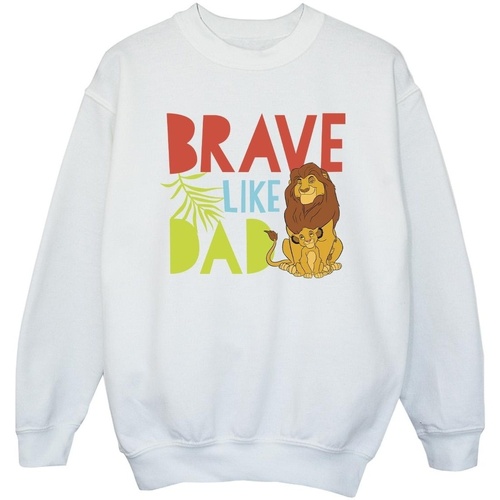 textil Niña Sudaderas Disney The Lion King Brave Like Dad Blanco