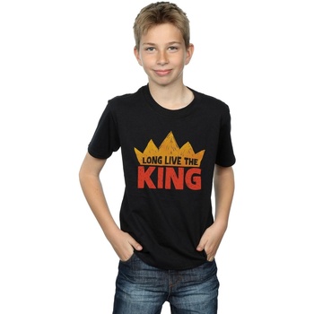 textil Niño Camisetas manga larga Disney The Lion King Movie Long Live The King Negro
