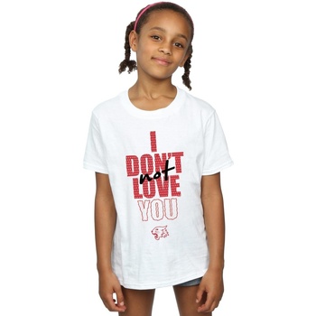 textil Niña Camisetas manga larga Disney High School Musical The Musical Not Love You Blanco