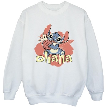textil Niña Sudaderas Disney Lilo And Stitch Ohana Pineapple Blanco