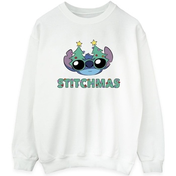 textil Mujer Sudaderas Disney Lilo & Stitch Stitchmas Glasses Blanco
