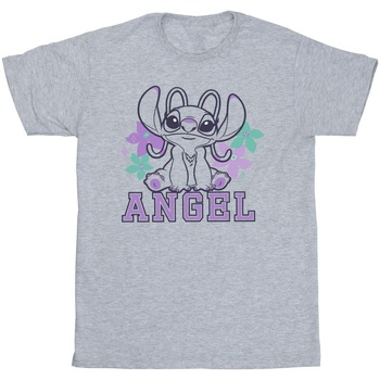 textil Niña Camisetas manga larga Disney Lilo & Stitch Angel Gris