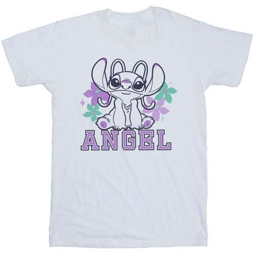 textil Niña Camisetas manga larga Disney Lilo & Stitch Angel Blanco