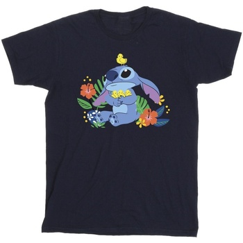textil Niña Camisetas manga larga Disney Lilo & Stitch Birds Azul