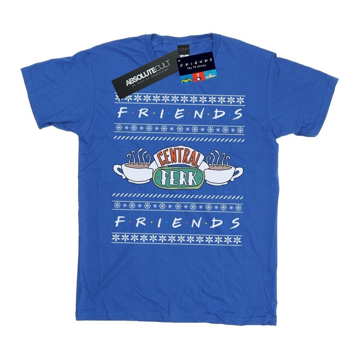 textil Hombre Camisetas manga larga Friends Fair Isle Central Perk Azul