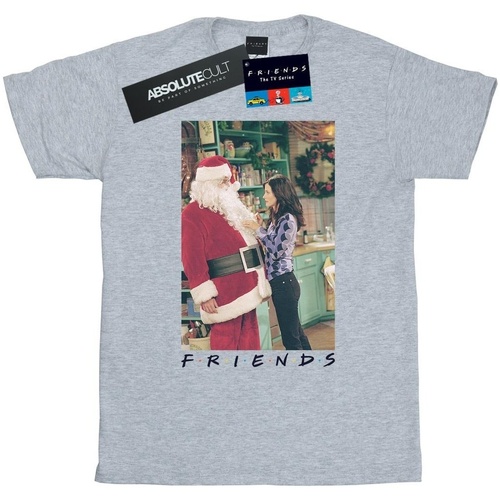 textil Hombre Camisetas manga larga Friends Chandler Claus Gris