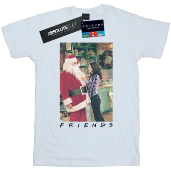 textil Hombre Camisetas manga larga Friends Chandler Claus Blanco