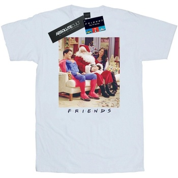 textil Hombre Camisetas manga larga Friends Superman And Santa Blanco