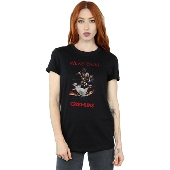 textil Mujer Camisetas manga larga Gremlins Spike Distressed Poster Negro