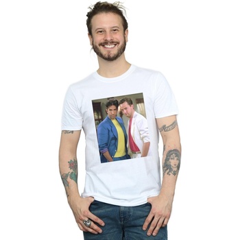 textil Hombre Camisetas manga larga Friends 80's Ross And Chandler Blanco
