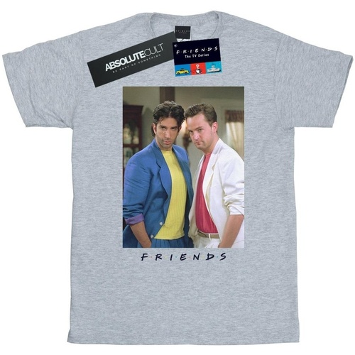 textil Hombre Camisetas manga larga Friends Ross And Chandler College Gris