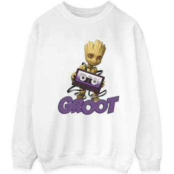 textil Hombre Sudaderas Guardians Of The Galaxy Groot Casette Blanco