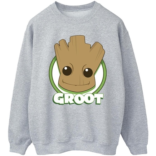 textil Hombre Sudaderas Guardians Of The Galaxy Groot Badge Gris