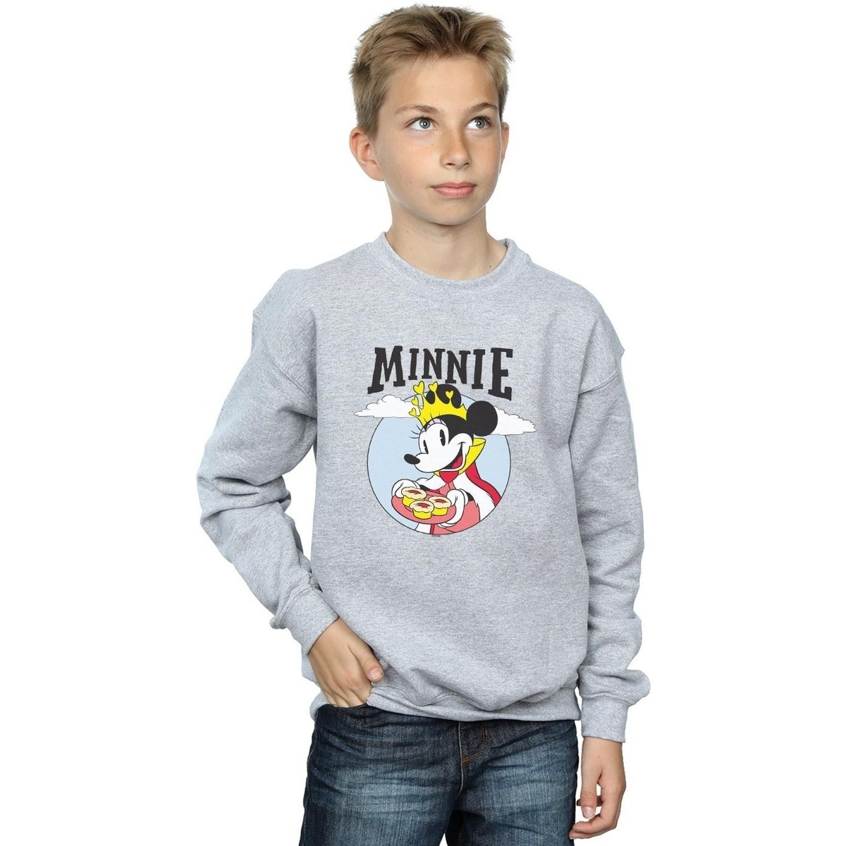 textil Niño Sudaderas Disney Minnie Mouse Queen Gris