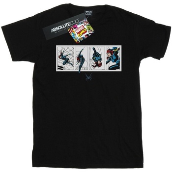 textil Niña Camisetas manga larga Marvel Black Widow Comic Strip Negro