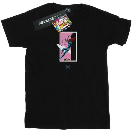 textil Niña Camisetas manga larga Marvel Black Widow Roof Jump Negro