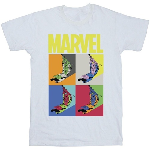 textil Niña Camisetas manga larga Marvel Spider-Man Pop Art Blanco