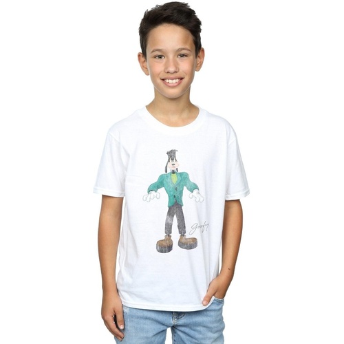 textil Niño Camisetas manga corta Disney Frankenstein Goofy Blanco