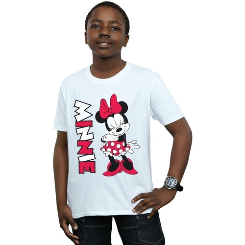textil Niño Camisetas manga corta Disney Minnie Mouse Giggling Blanco